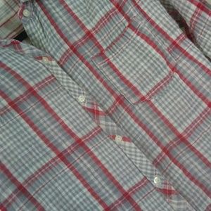 B.P. button down plaid shirt-xs